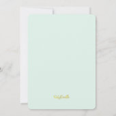 小さな航海のセーラー熊の最初の誕生日 招待状 (裏面)