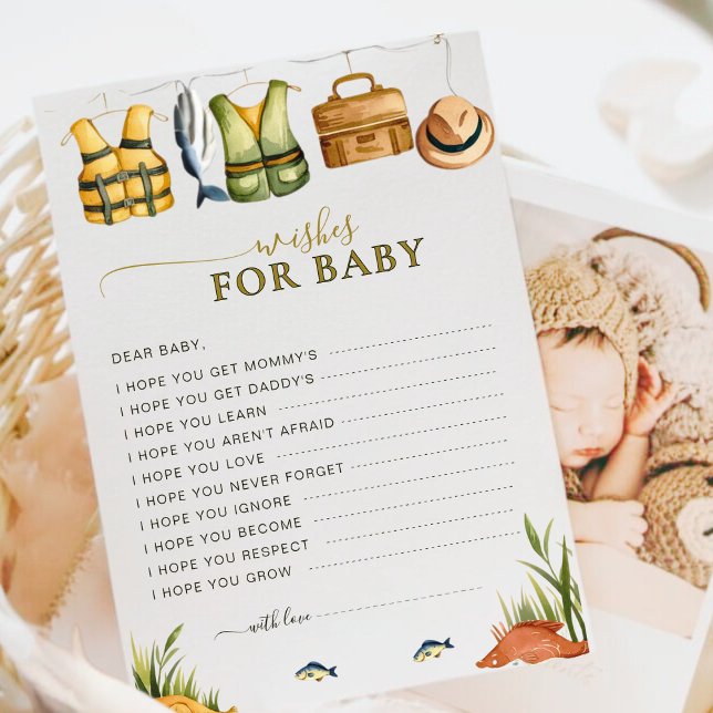 小さな航海の漁師がベビーのカードを望む (クリエイターアップロード済み)