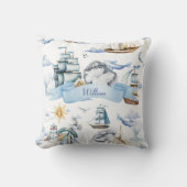 小さな船乗りの航海 クッション (正面)