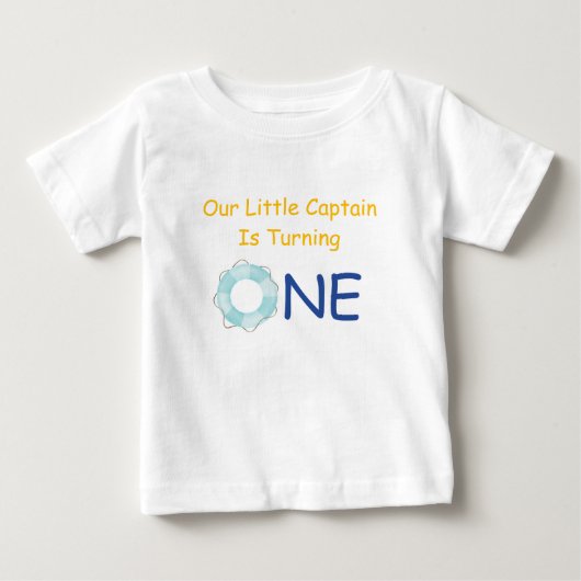 小さな船長Tシャツ ベビーTシャツ (正面)