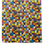 小さな色正方形No.2 シャワーカーテン (正面)