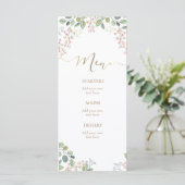 小さな花と緑のメニュー メニュー (スタンド正面)