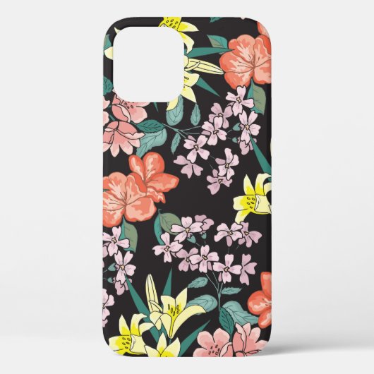 小さな花のおしゃれな柄。フローラバック Case-Mate iPhoneケース (裏面)