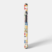 小さな花のファッショナブルな柄 iPhoneケース (左側面)