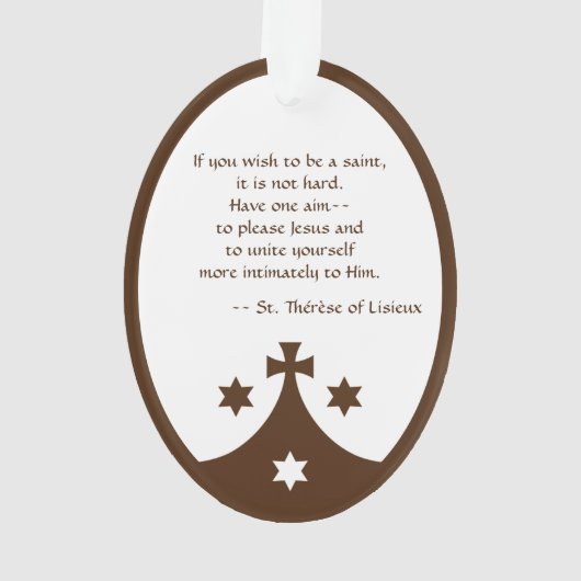 小さな花のリシューの聖テリーズ(BJE 01) オーナメント (裏面)