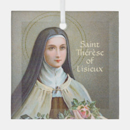 小さな花のリシューの聖テリーズ(BJE 01) ガラスオーナメント