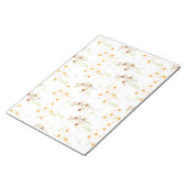 小さな花の枝のパターンメモ帳 ノートパッド (アングル)