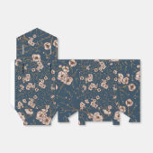 小さな花は淡い青のパターン フェイバーボックス (折り畳みなし)