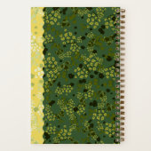 小さな花は緑と黄色 ノートブック (裏面)