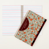 小さな花は赤と緑 ノートブック (内側)