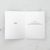 小さな花ハッピー65誕生日 カード (内部)