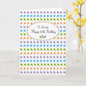 小さな花ハッピー65誕生日 カード (黄色い花)