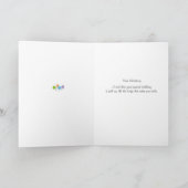 小さな花ハッピー95誕生日 カード (内部)