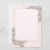 小さな花写真誕生のお知らせ 案内状 (裏面)