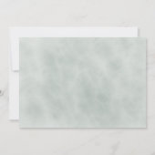 小さな花図解入りの、写真付きのの赤ちゃんシャワー 招待状 (裏面)