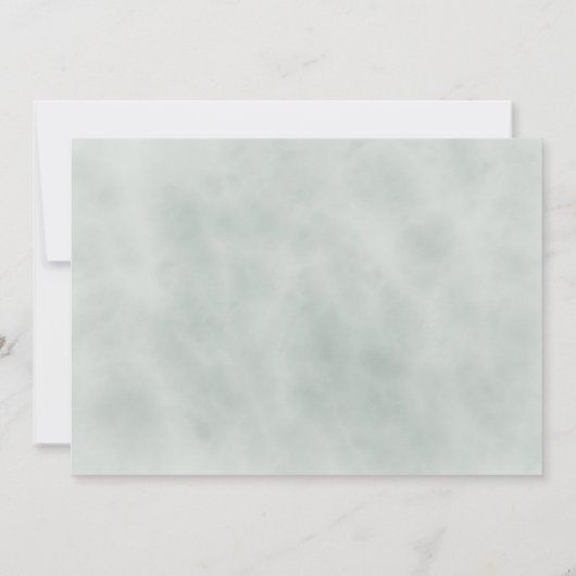 小さな花図解入りの、写真付きのの赤ちゃんシャワー 招待状 (裏面)