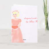 小さな花嫁の付き添い カード (裏面)