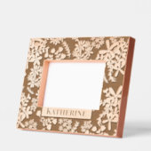 小さな花束の花 レーザー彫刻フレーム (左)