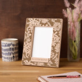 小さな花束の花 レーザー彫刻フレーム (左)