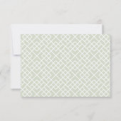 小さな花束 受付案内カード | ピーチ 招待状 (裏面)