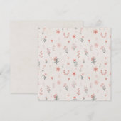 小さな花柄のスクエア招待状 招待状 (正面/裏面)