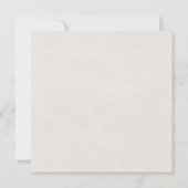 小さな花柄のスクエア招待状 招待状 (裏面)