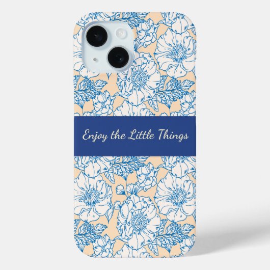 小さな花柄デザイン Case-Mate iPhoneケース (裏面)
