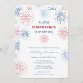 小さな花火がおとずれ ベビーシャワーパーティー 招待状 (正面/裏面)