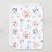 小さな花火がおとずれ ベビーシャワーパーティー 招待状 (裏面)