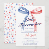 小さな花火がおとずれ ベビーシャワーパーティー 招待状 (正面/裏面)