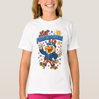 小さな花火の自由クラシカルイーグル Tシャツ