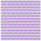 小さな花紫色の狭縁どい シール (正面)