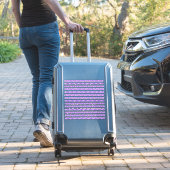 小さな花紫色の狭縁どい シール (スーツケースインサイチュ)