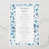 小さな花結婚式 プログラム (裏面)