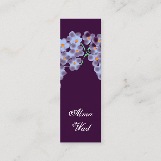 小さな花 スキニー名刺 (正面)