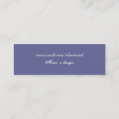 小さな花 スキニー名刺 (裏面)