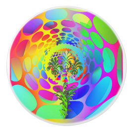 小さな花 セラミックノブ