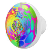 小さな花 セラミックノブ (右)