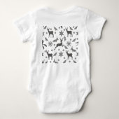 小さな花 ベビーボディスーツ (裏面)