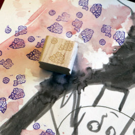 小さな花 ラバースタンプ