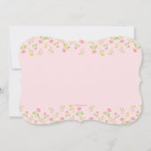 小さな花PkとYel写真誕生のお知らせ 案内状 (裏面)