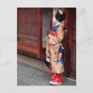 小さな芸者アート一冊 ポストカード