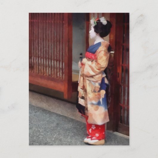 小さな芸者アート一冊 ポストカード (正面)