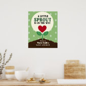 小さな芽が出て行く途中の赤ん坊シャワーへようこそ ポスター (キッチン)