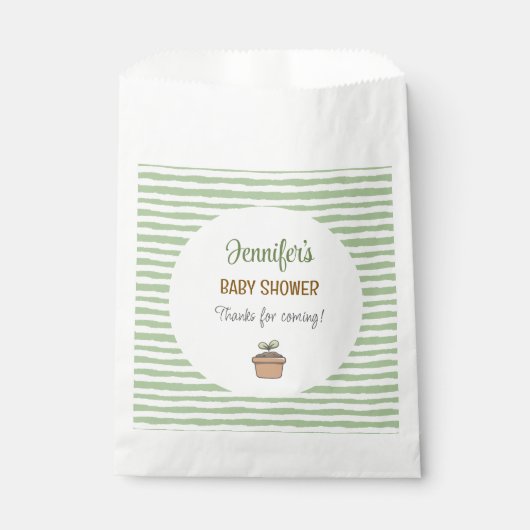 小さな芽が出る フェイバーバッグ (正面)