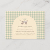 小さな芽が赤ちゃんのシャワーを途中にある エンクロージャーカード (正面)