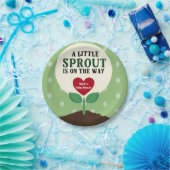 小さな芽が赤ちゃんのシャワーを途中にある ペーパープレート (パーティー)