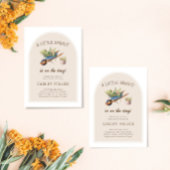 小さな芽が赤ちゃんのシャワーを途中にある 招待状