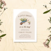 小さな芽が赤ちゃんのシャワーを途中にある 招待状