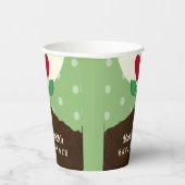 小さな芽が赤ちゃんのシャワーを途中にある 紙コップ (右)